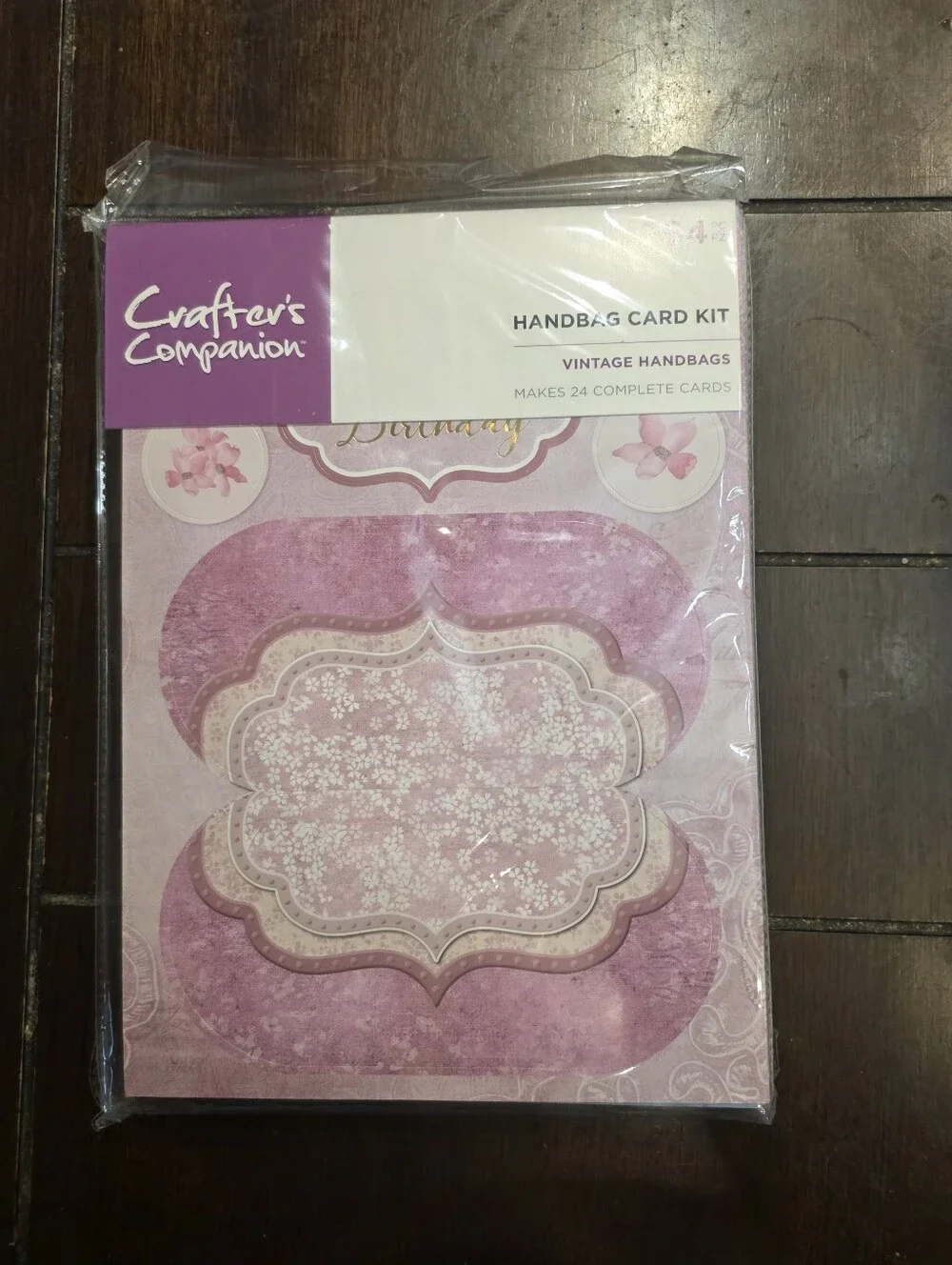 Crafter's Companion 24 Complete Vintage Handbag Card Kit 764 Pc